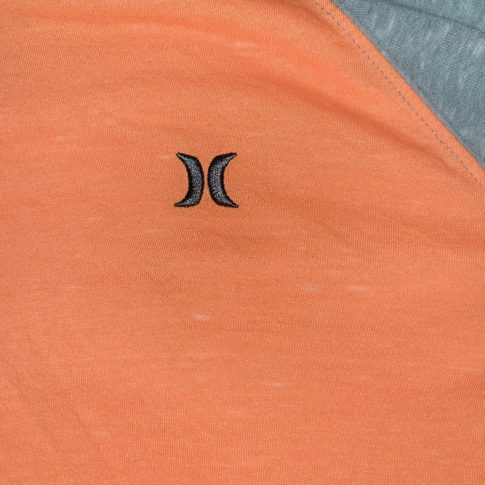 Hurley Buckle Orange/ Gray  Men's Medium Long sleeve shirt - Picture 4 of 7